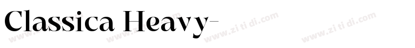 Classica Heavy字体转换
